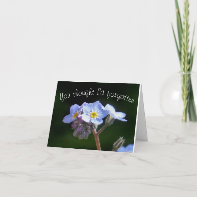 Du trodde att jag hade glömt kort (Framsida)