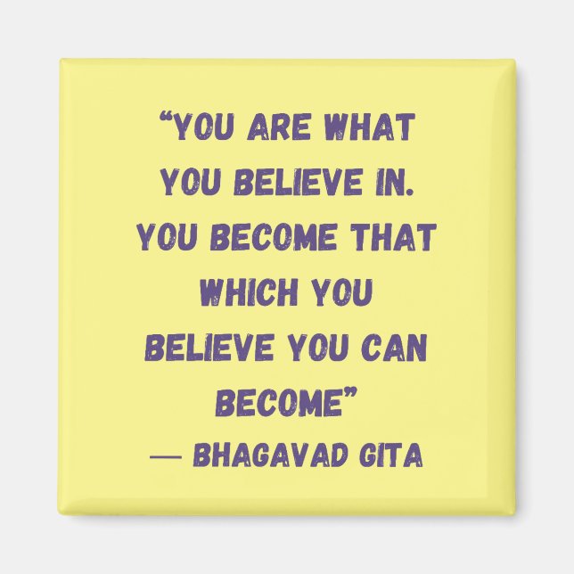 Du tror att Bhagavad Gita Magnet (Framsidan)