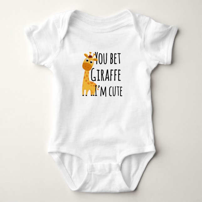 Du tror att Giraffe jag är Cute, Lusnyj Giraff T Shirt (Framsida)