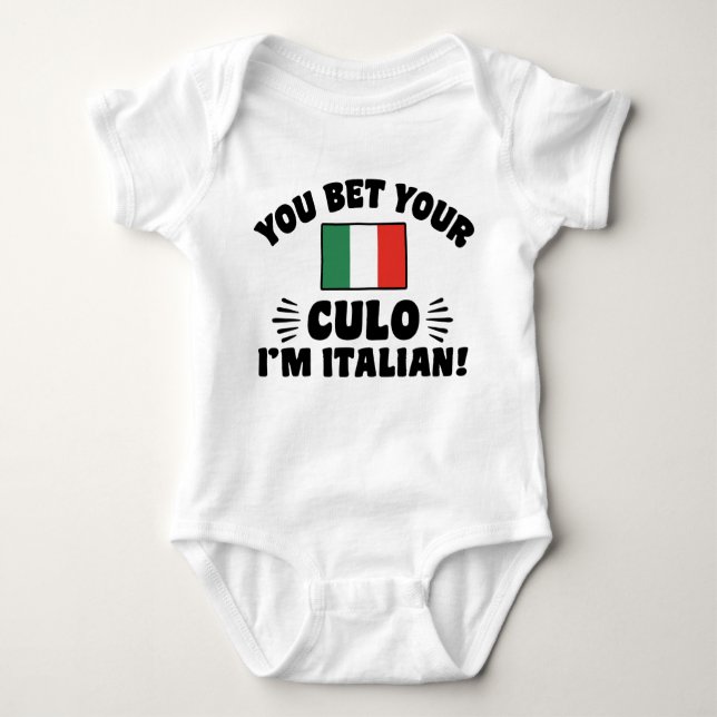 Du tror att jag är italienare. tee shirt (Framsida)