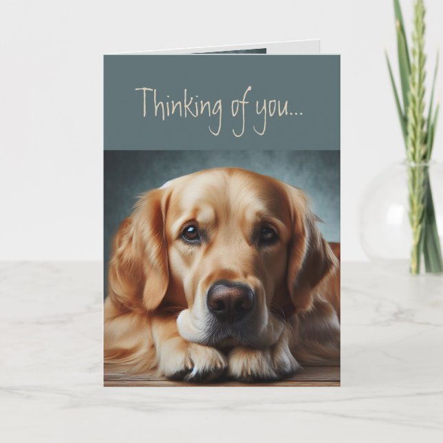 Du tror att Kärlek saknar dig Hund. Kort (Framsida)