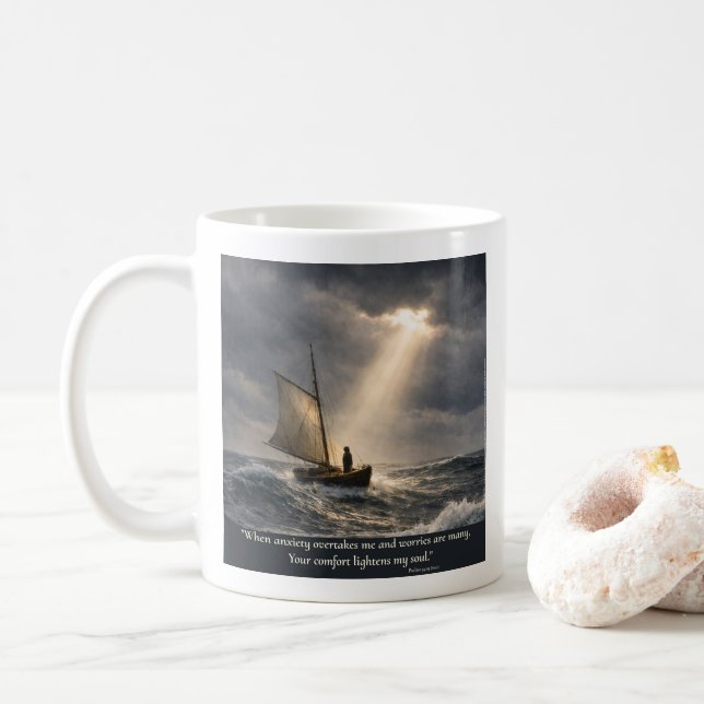Du tröstar min själ kaffemugg (Med munk)