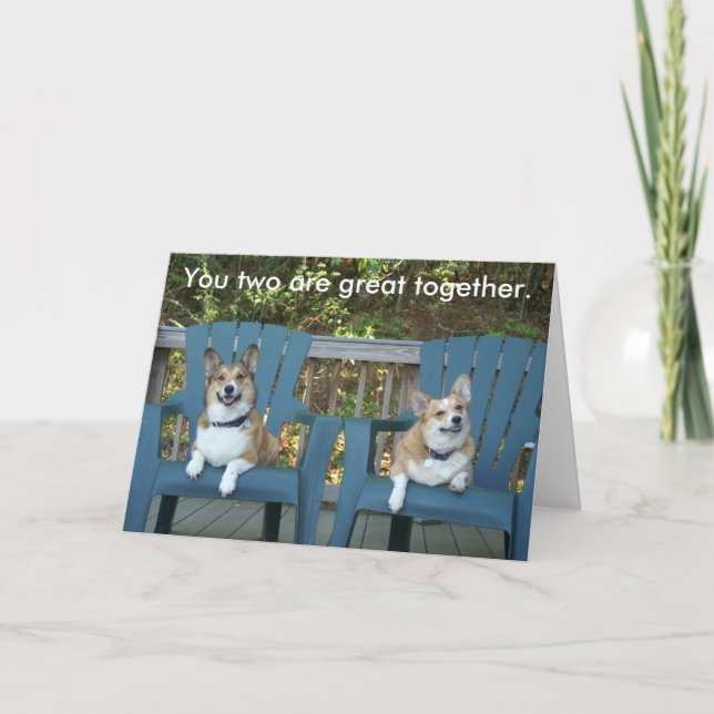 Du två är underbar tillsammans kort (Framsida)