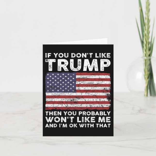 Du tycker inte om Trump, då du förmodligen inte gi Kort (Framsida)
