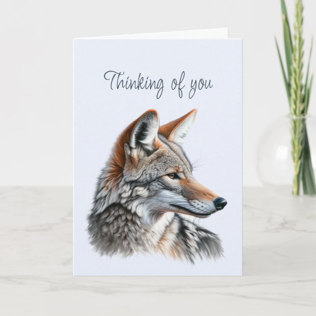 Du tycker om ditt vackra Coyote Wildlife Animal Kort (Framsida)