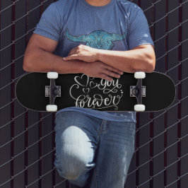 DU UTGÖR valentinesernas dagpresentidé Mini Skateboard Bräda 18,5 Cm