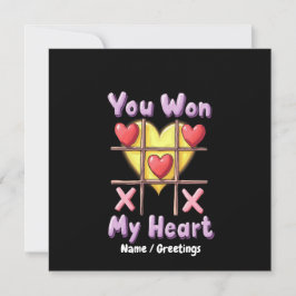 Du vann min hjärt-romantiska och hjärthjärthjärtan inbjudningar