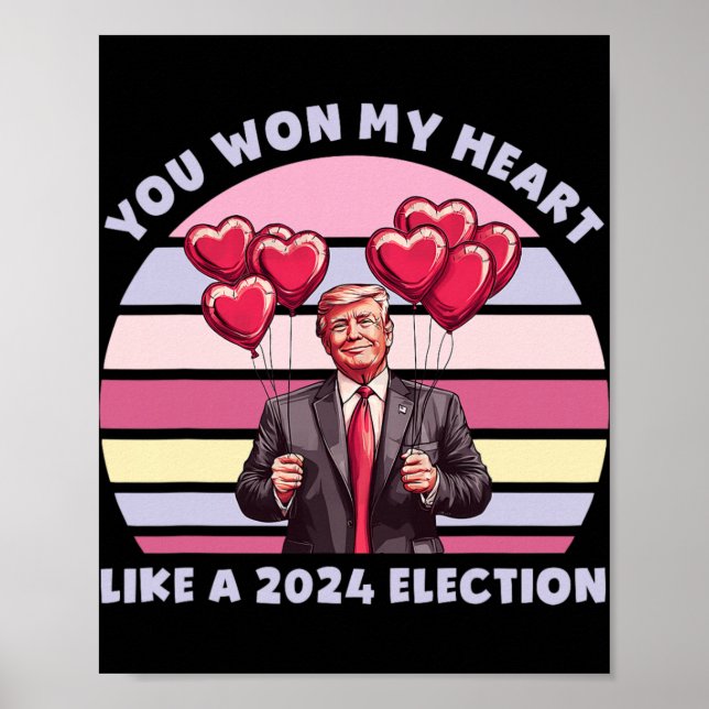 Du Vann Mitt Hjärta Som En Val Komisk Trump  Poster (Framsidan)