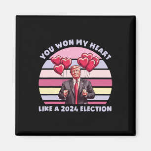 Du Vann Mitt Hjärta Som Ett 2024 Val Roligt Trump Magnet