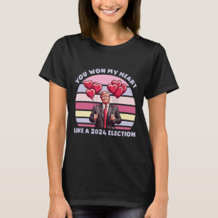 Du Vann Mitt Hjärta Som Ett 2024 Val Roligt Trump T Shirt
