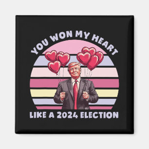 Du Vann Mitt Hjärta Som Ett Val Roligt Trump Magnet
