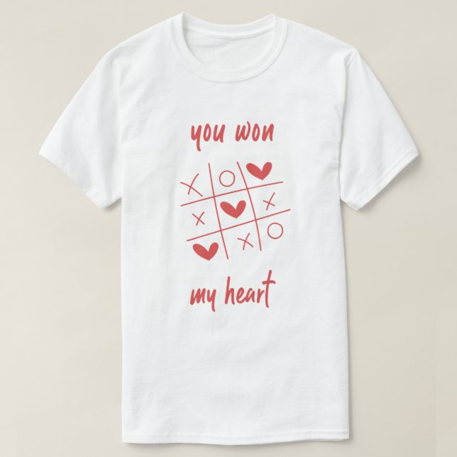 Du Vann Mitt Hjärta T Shirt (Design framsida)