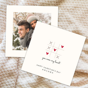 Du vann mitt hjärta Tic TAC Valentine-kort Inbjudningar