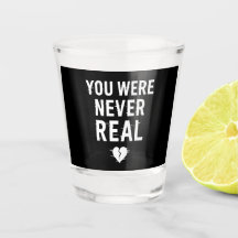 Du var aldrig verklig - skingrad hjärtdesign