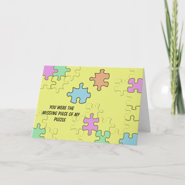 Du var det saknade biet av mitt pussel kort (Framsida)