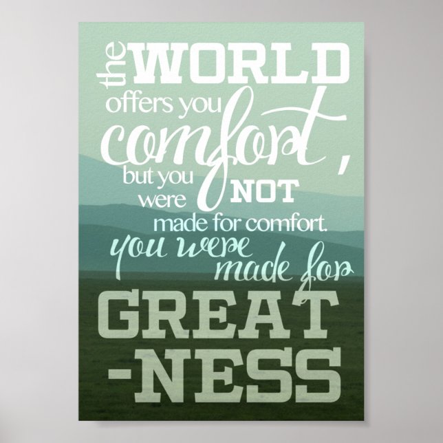 Du var gjord för stor Poster (Framsidan)