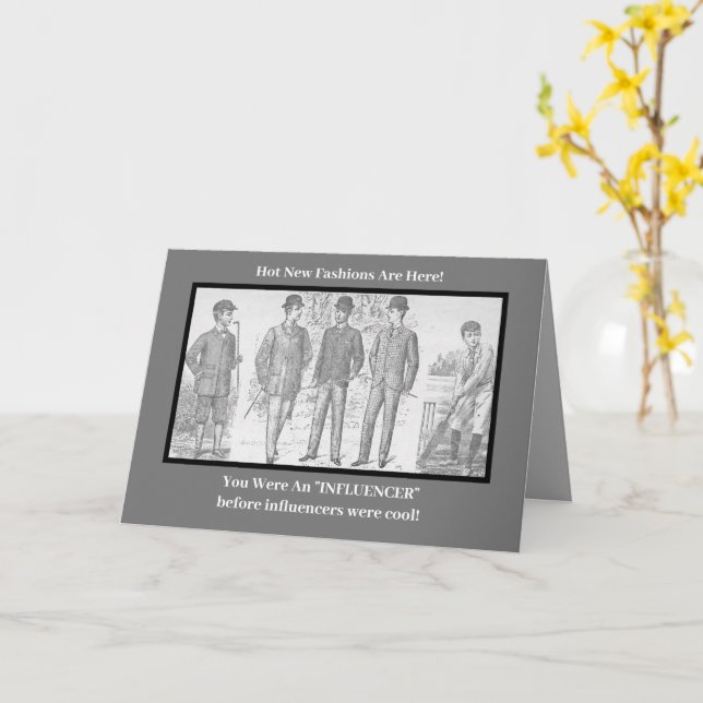 "Du var influensör innan det var Coola" föddes Kort (Gul blomma)