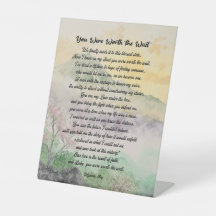 Du var värd väntetecken/Kärlek/gåva