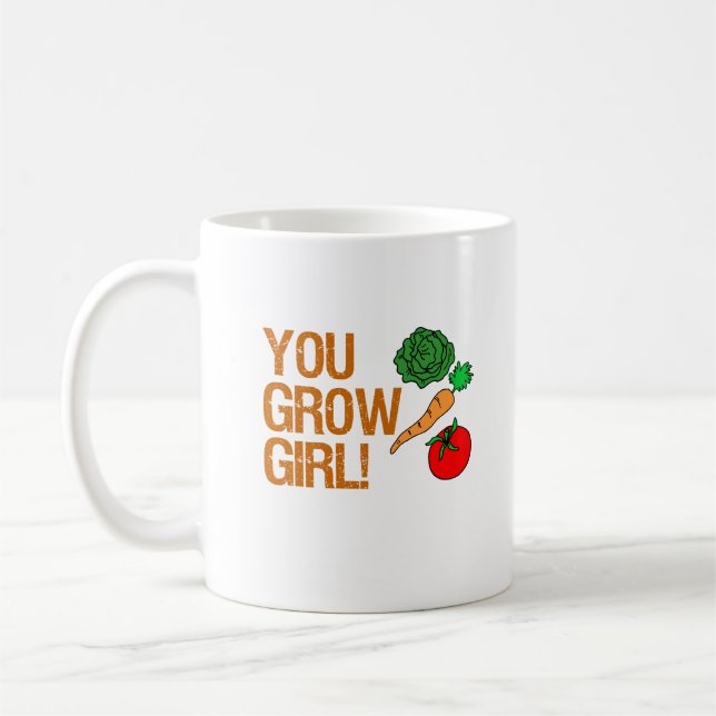 Du växer den roliga trädgårdarbeteaste kaffemugg (Vänster)