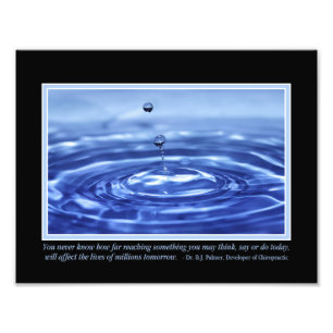 Du vet aldrig Palmer citationstecken 11" x 8,5" Fototryck