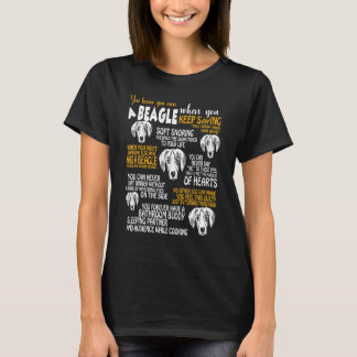 Du vet att du är beagle när t t shirt