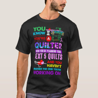 Du vet att du är en quiltare som planerar för näst t shirt