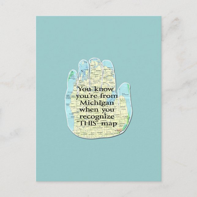 Du vet att du är från Michigan när du Vykort (Framsida)