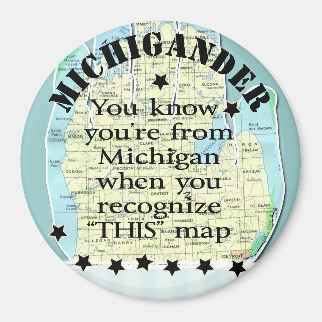 Du vet att du är från Michigan när Magnet (Framsidan)