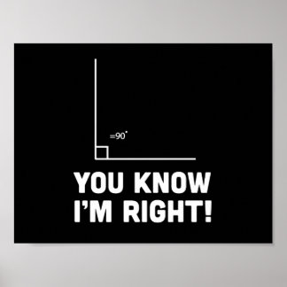 Du vet att jag är Höger Poster