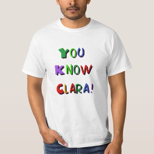 Du vet Clara T-shirt (Framsida)