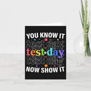 Du Vet Det Nu Visa Det Roligt Test Dags Motivation Kort