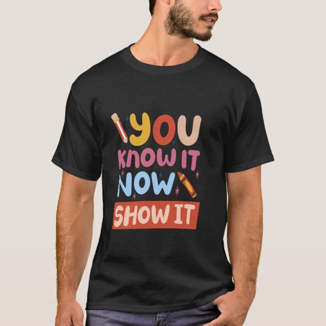 Du Vet Det Nu Visa Det T Shirt (Framsida)