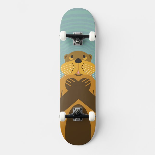 Du vet dig utterskridskodäcket skateboard bräda 21,5 cm (Framsida)