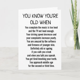 **DU VET DIN GAMLA NÄR** BIRDAGKORT KORT