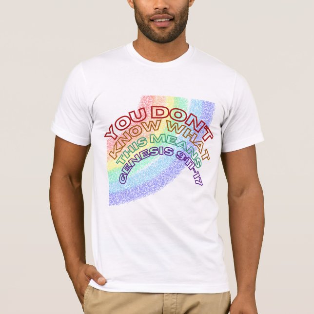 DU VET INTE VAD DET HÄR ELAKET ÄR, RB-SKRIPTUR T SHIRT (Framsida)