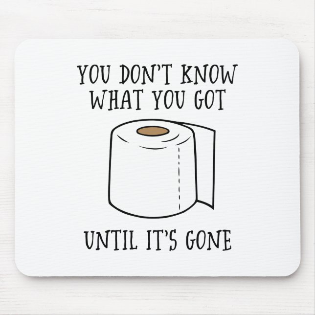 Du vet inte vad du Har förrän det är Borta. Musmatta (Framsidan)
