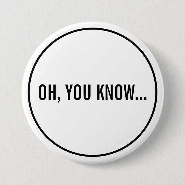 Du vet ju hur roligt Sarcastic Hollywood Headline  Knapp (Framsida)