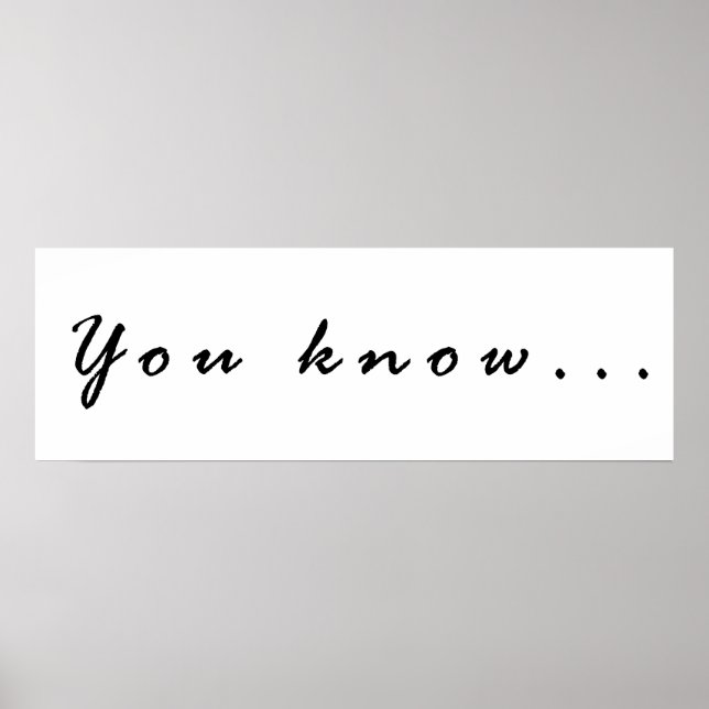 Du vet.. poster (Framsidan)