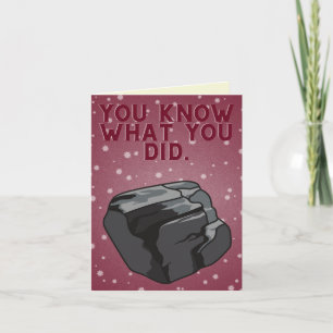 Du vet vad du gjorde i julklapp kort