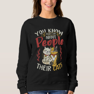 Du vet vad jag gillar med människor deras katter t shirt