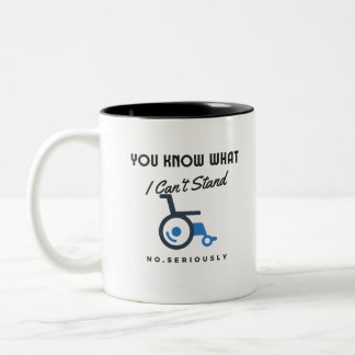 Du vet vad jag inte kan stå emot allvarligt handik Två-Tonad mugg