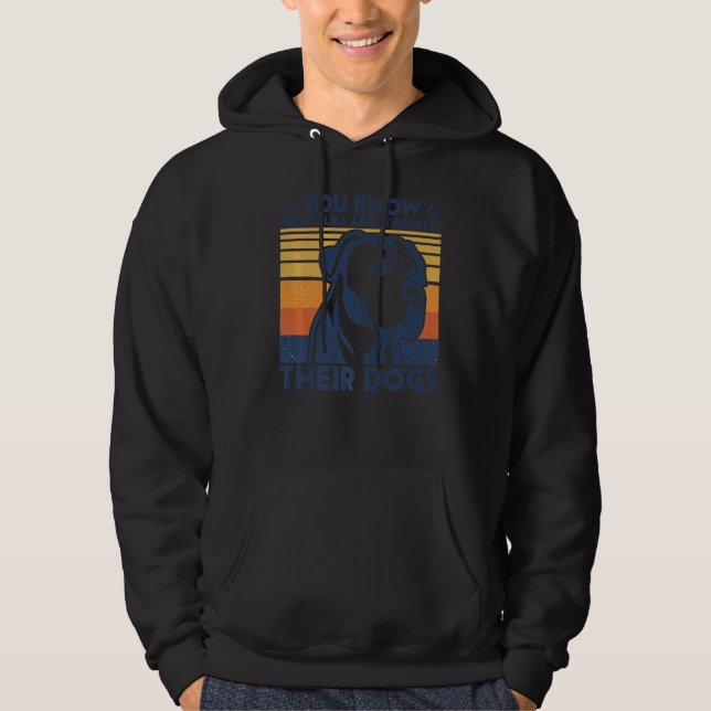 Du vet vad jag tycker om människor i deras Hundar  Hoodie (Framsida)