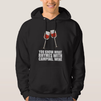 Du vet vad som rimmer med Camping Vin Hoodie