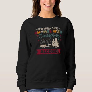 Du vet vad som rimmer på Camping Alkohol T Shirt