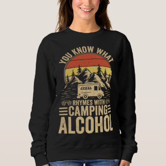 Du Vet Vad Som Rimmer På Camping Alkohol Vintage  T Shirt