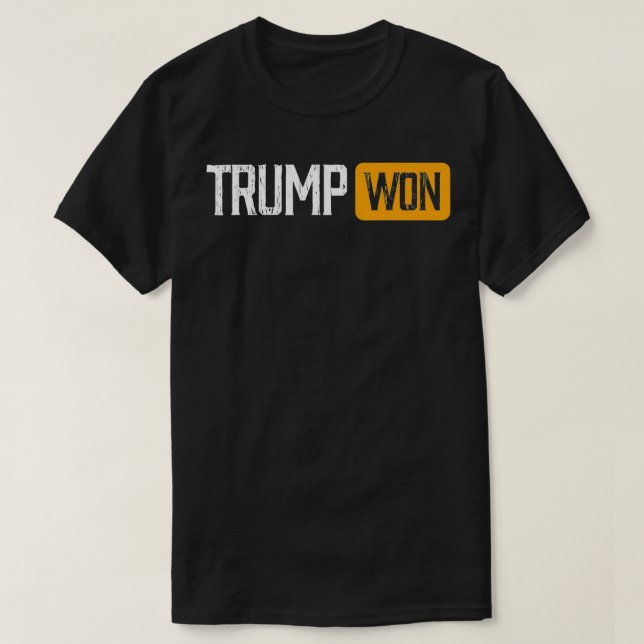 Du vet vem Won Trump är min president T Shirt (Design framsida)