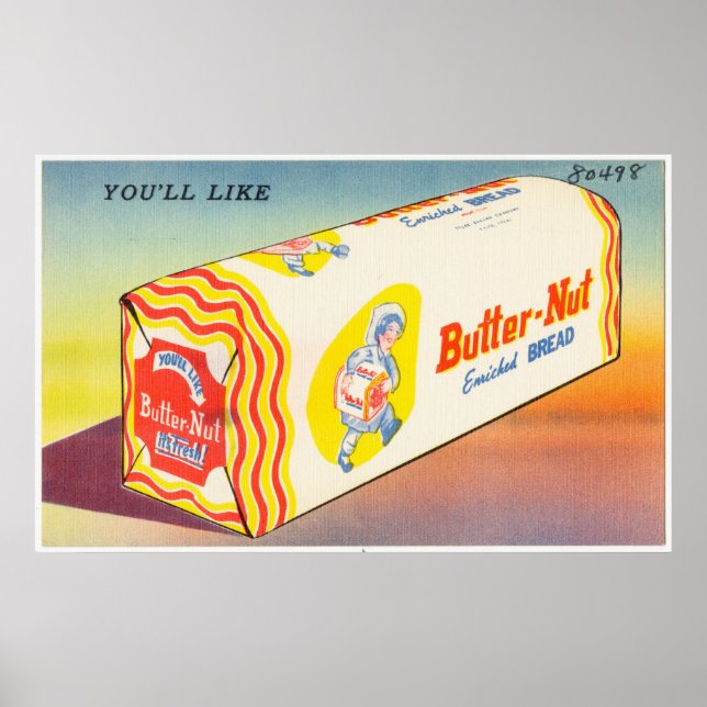 Du vill gärna ha ett berikat bröd från Butter-Nöt Poster (Framsidan)