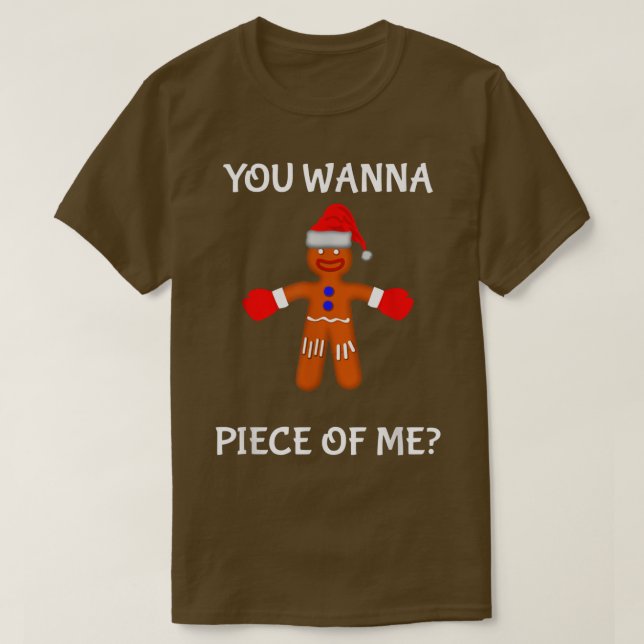 Du vill ha Biet i mig Gangsta Pepparkaksgubbe Boi T Shirt (Design framsida)