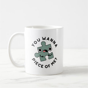 Du vill ha Biet på mig Funny Jigszons Pun Kaffemugg