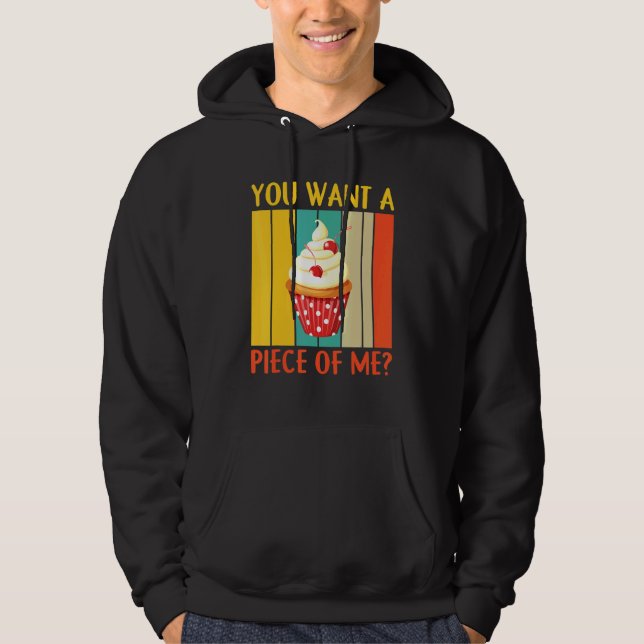 Du vill ha en Biet av mig-kaka. Hoodie (Framsida)